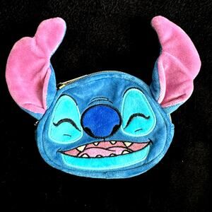 Disney Lilo & Stitch Figural Stitch Plush Coin Purse New